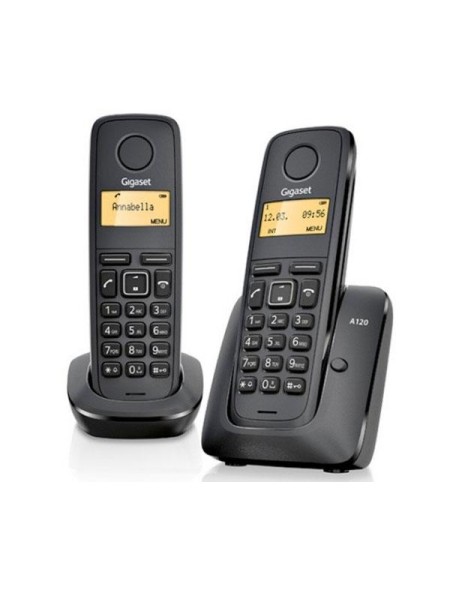 Telefono Inalámbrico Duo Dect Digital Gigaset A170 / Negro / L36852-h2802-d201