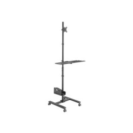÷ Soporte de suelo con ruedas equip 650171 para pantalla 17
