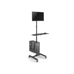 ÷ Soporte de suelo con ruedas equip 650171 para pantalla 17